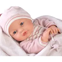 Antonio Juan babypop met slaapogen geluid en speen 37 cm