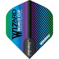 Winmau - Prism Delta Wizard Regenboog Dartvluchten - 1 set per pakket (3 vluchten in totaal)
