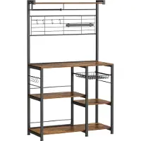 Hoppa! - Keukenrek op Standaard - Vintage zwart - Maximale draagvermogens