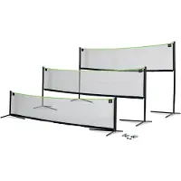 Exit Verstelbaar Sportnet 243x500cm - Volleybalnet - Badmintonnet - Tennisnet - In Hoogte Verstelbaar - Buiten - Zwart