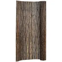 Woodvision Bamboe tuinscherm op rol 180 x 100 cm, bruin-zwart Stuk(s)