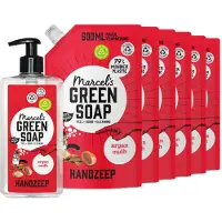 Marcel's Green Soap Handzeep Argan & Oudh + 6 Navullingen Pakket