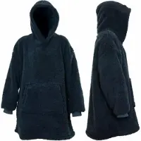 Unique living Hoodie Teddy Blauw Onesize