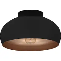 Eglo Plafondlamp E27 | Mogano 2 | Ø 28 cm | IP20 | Zwart/Koper