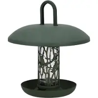 Esschert Design Voedersilo Gerecyclede Notensilo met schotel - - FB617 - Voedersilo voor Vogels