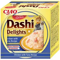 Ciao 6x Dashi Delights Kattenvoer Nat Chicken & Tuna 70 Gr
