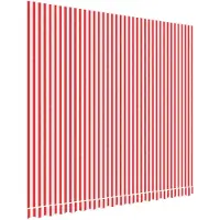 vidaXL Vervangingsdoek voor luifel 400x350 cm polyester rood en wit