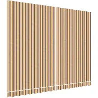 vidaXL Vervangingsdoek voor luifel 400x300 cm polyester oranje en zwart