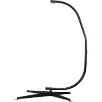 Coast C-vormige Hangstoel - 207 cm - 150kg - Zwart