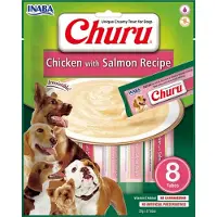 Inaba 8x Churu Hondensnack Chicken & Salmon 8 X 20 Gr