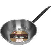 Garcima koekenpan hoog Lyonnaise 26 cm staal zilver