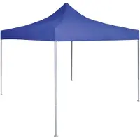 vidaXL Professionele partytent, inklapbaar, 2x2 meter, staal, blauw