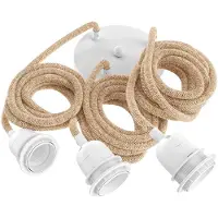 Bazar Bizar Fitting Lamps Ceiling - Natural White - 3 Fittings