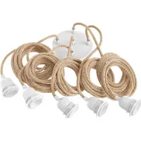 Hoopzi Fitting Lamps Ceiling - Natural White - 5 Fittings