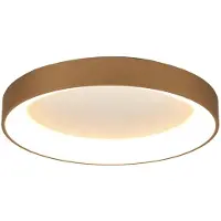 Mantra-Iluminacion LED-plafondlamp Niseko II, dimbaar, messing / goud, Woon-/ Eetkamer, Aluminium, Modern, LED plafondlamp