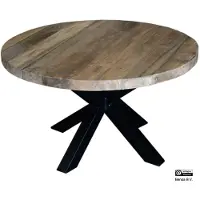 Benoa Salontafel blad rond teak 80 4 cm solid top