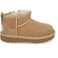 Ugg Kids Classic Ultra Mini gevoerde enkelboots camel Bruin Jongens/Meisjes Suède - maat 31