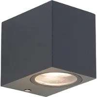 QAZQA Moderne wandlamp antraciet IP44 - Baleno I