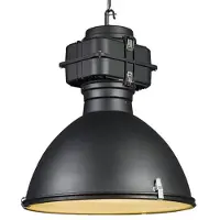 QAZQA Smart industriële hanglamp zwart 53 cm incl. A60 Wifi - Sicko