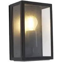 QAZQA Smart buiten wandlamp zwart 25,5 incl. WiFi A60 IP44 - Rotterdam