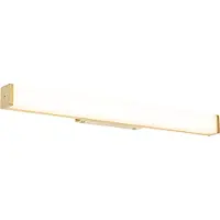 QAZQA Badkamer wandlamp messing 62 cm incl. LED IP44 - Cascada