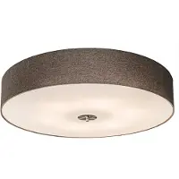 QAZQA Smart plafondlamp taupe 70 cm incl. 6 Wifi A60 - Drum Jute