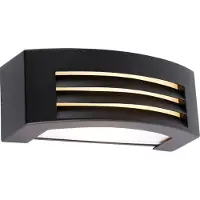 QAZQA Smart buiten wandlamp zwart IP44 incl. Wifi A60 - Hurricane 1