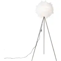 QAZQA Smart romantische vloerlamp wit incl. Wifi A60 - Feather