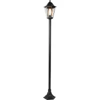 QAZQA Slimme buiten vloerlamp zwart 170 cm incl. WiFi ST64 - New Orleans