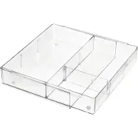 IDesign Lade organizer Uitschuifbaar The Home Edit Transparant (25,4 x 26,7 cm)