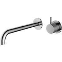 Hotbath Cobber X inbouw wastafelmengkraan 25cm geborsteld koper PVD