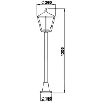 Albert Tuinlamp Nelly 135cm - wit