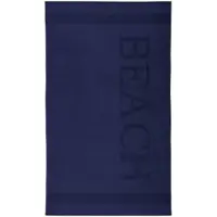 Droomtextiel Beach Strandlaken xxl 100x200 cm - Navy Blauw - 100% Zacht Katoen - Sterke Kwaliteit