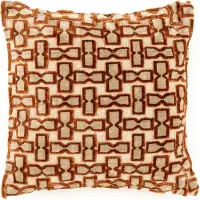 By-Boo Sierkussen Stunda - Terracotta (45 x 45 cm)