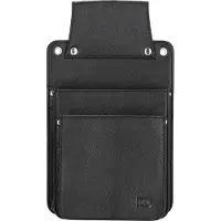Double-D Leren Horeca Portemonnee Holster - Kelnerbeurs Riem Holster - Leer - Zwart