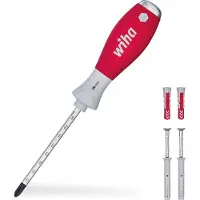 Wiha Plugschroevendraaierset SoftFinish | met pluggen | met 6 mm ronde schacht | in blister | 5-delig - 41289