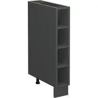 Vicco Keukenrek Fame-Line Antraciet 15 cm zonder werkblad, Model 38458