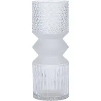 Dekoria Glazen cilindervormige vaas, 25 cm