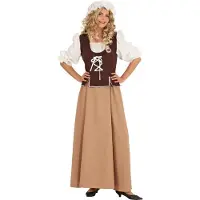 Vegaoo Middeleeuws pak voor dames - Verkleedkleding - Medium