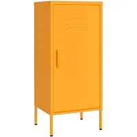 vidaXL Opbergkast 42,5x35x101,5 cm staal mosterdgeel