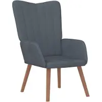 vidaXL Relaxstoel fluweel donkergrijs