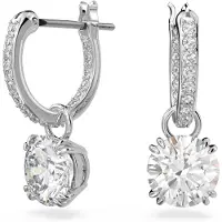 Swarovski Oorbellen 'Stilla' zilver / transparant