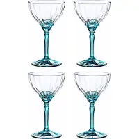 Bormioli Rocco Cocktailglas Florian Espresso Martini Lichtblauw 240 ml (Set van 4)