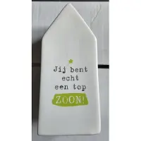 Miko Decoratie vaas-huis-zoon!