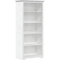 vidaXL Boekenkast 5-laags BODO 82x40x173 cm massief grenenhout wit