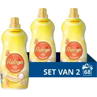 Robijn -Vloeibaar Wasmiddel - Klein & Krachtig- Zwitsal - 2 flessen -68 wasbeurten - Voordeelverpakking