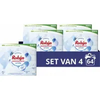 Robijn 4x Wasmiddeldoekjes Stralend Wit 16 Stuks