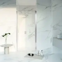 FortiFura Galeria Douchedeur - 90x200 - Profiel - veiligheidsglas - anti kalk - chroom SW1122485