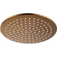FortiFura Calvi Hoofddouche 25cm rond 7mm Geborsteld koper PVD (Koper) SW970041