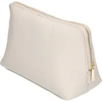 Bagbase Luxe toilettas/make-up tas lichtgrijs met rits 25 cm - Reis